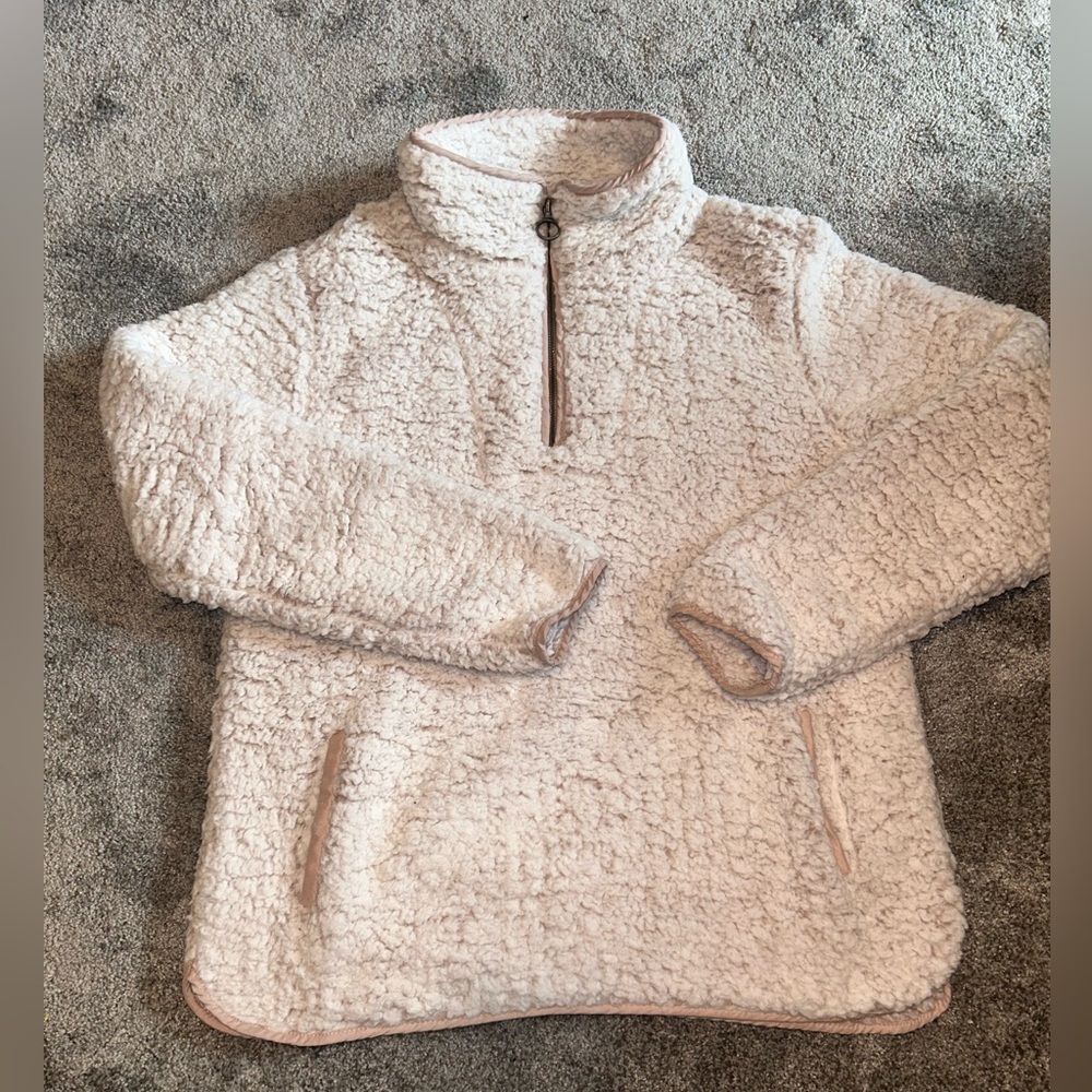 Cozy Cream Sherpa Pullover